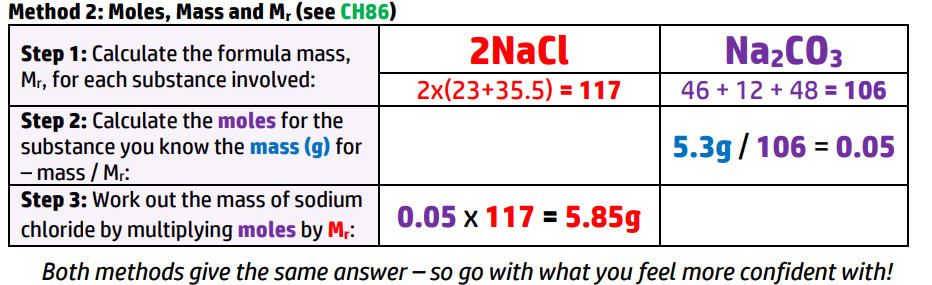 7 Calculations Mr Barnes Teaches Chemistry